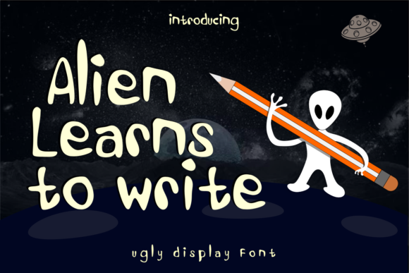 Alien Learns to Write: A Display Font for Distinct Editorial Tone