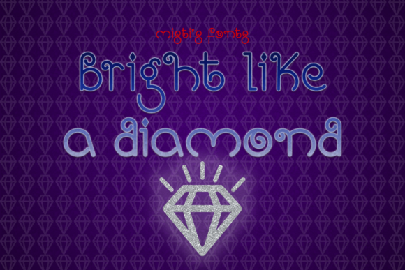 Bright Like a Diamond: A Designer's Font for Crafts & Labels