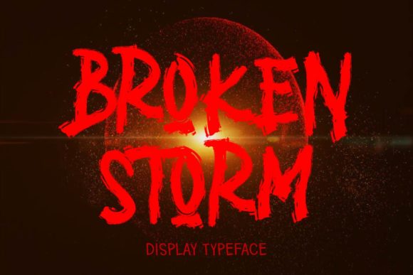 Broken Storm: A Display Font with Quietly Quirky Editorial Charm
