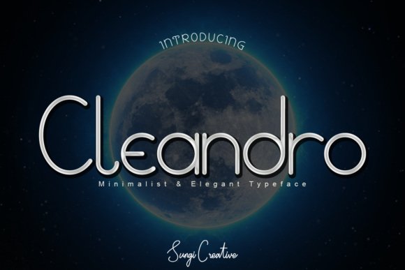 Cleandro: A Friendly Display Font for Handmade Products