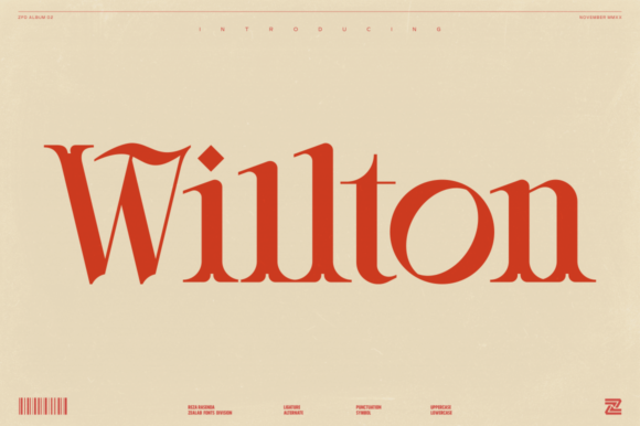 Crafting with Character: The Willton Display Font