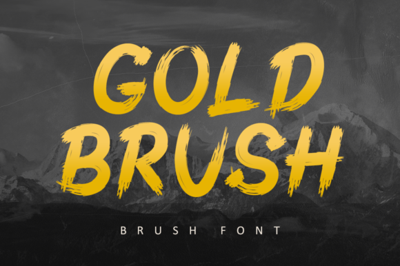 Gold Brush Font: A Bold Typographic Tool for Digital Design