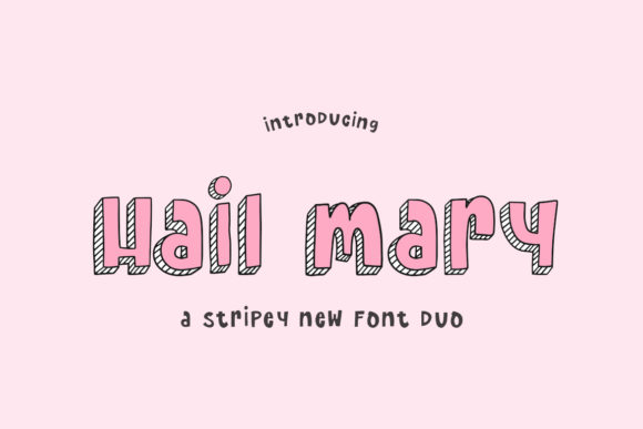 Hail Mary: A Bold Display Font for Commanding Editorial Presence