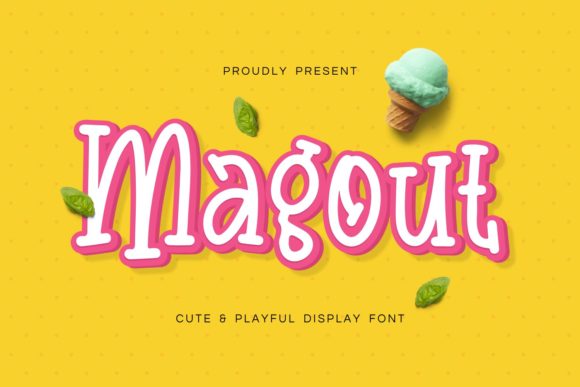 Magout: A Display Font That Confidently Breaks the Rules