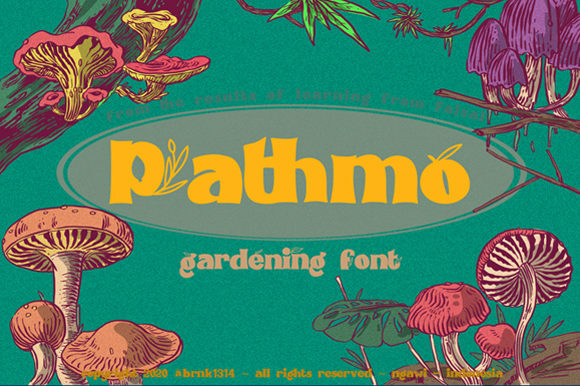 Pathmo: The Playful Flower Font for Creative Makers
